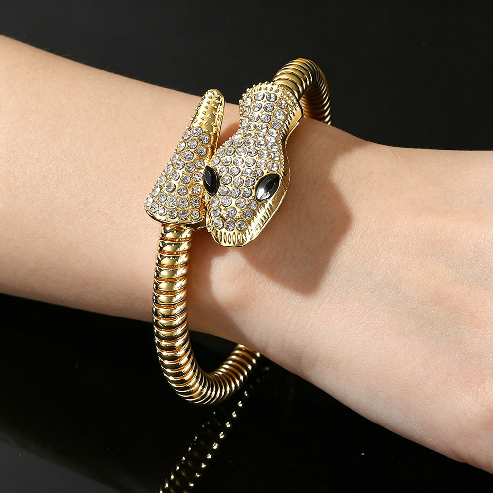non-jewelry Decorative Serpent Cuff Bracelet for Structured Sovereignty