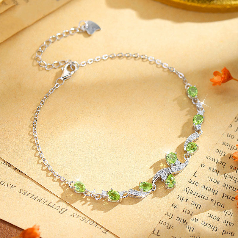 non-jewelry Decorative Teardrop Crystal Link Bracelet for Women