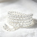 non-jewelry Decorative 108 Clear Quartz Mala Bracelet