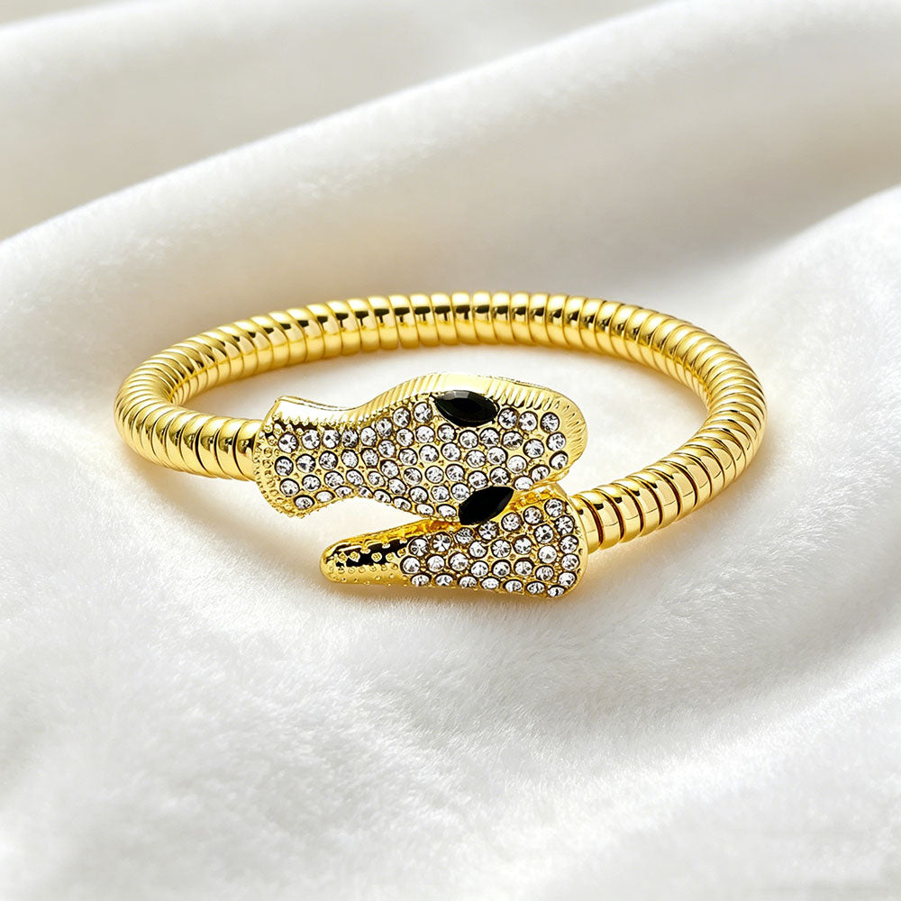 non-jewelry Decorative Serpent Cuff Bracelet for Structured Sovereignty