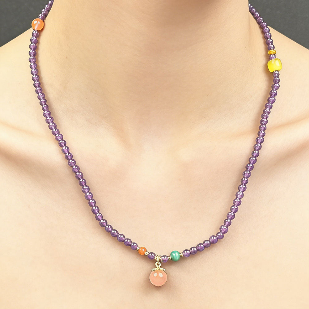 non-jewelry Decorative Amethyst Bracelet for Decorative Balanced Look & Soft Color