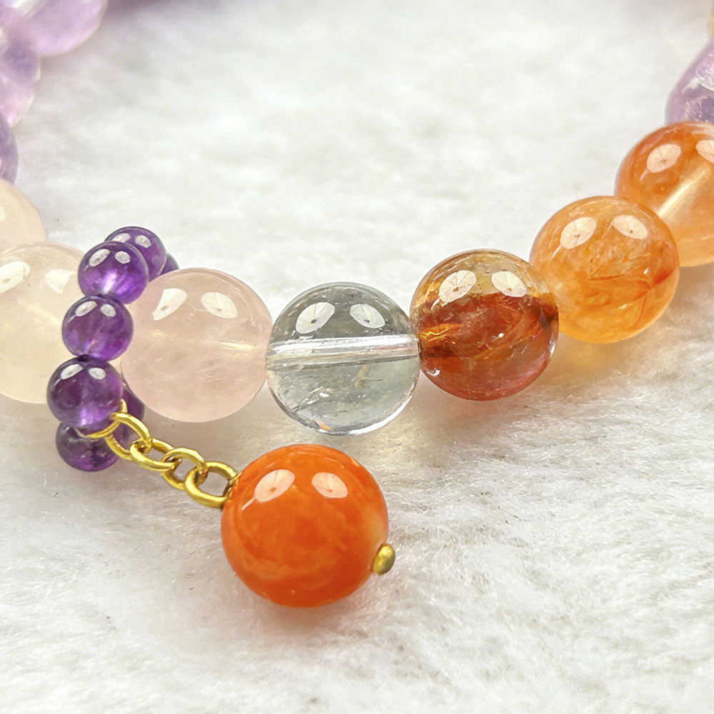 non-jewelry Decorative Balanced Look Clear-Tone Crystal Bracelet