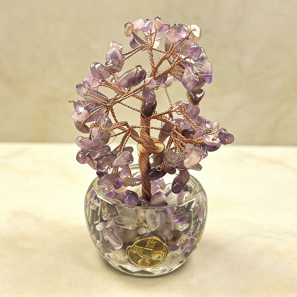 Amethyst Crystal Tree by non-jewelry - Decorative Home Accent for Clear-Tone & Soft Finish