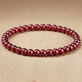 non-jewelry Garnet Statement Accessory Bracelet – Grounded Vibrant Color & Quiet Statement Style