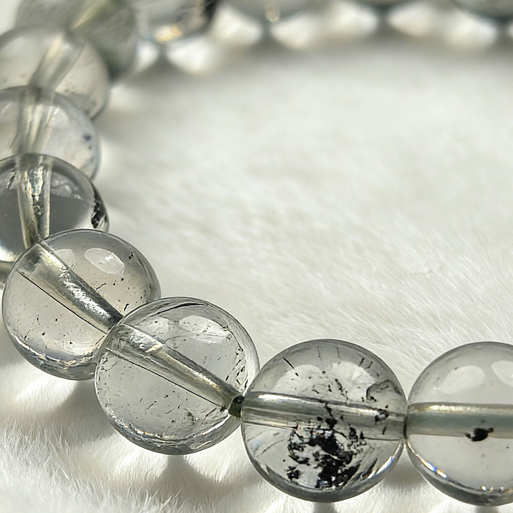 non-jewelry Decorative Black Phantom Quartz Statement Style Bracelet