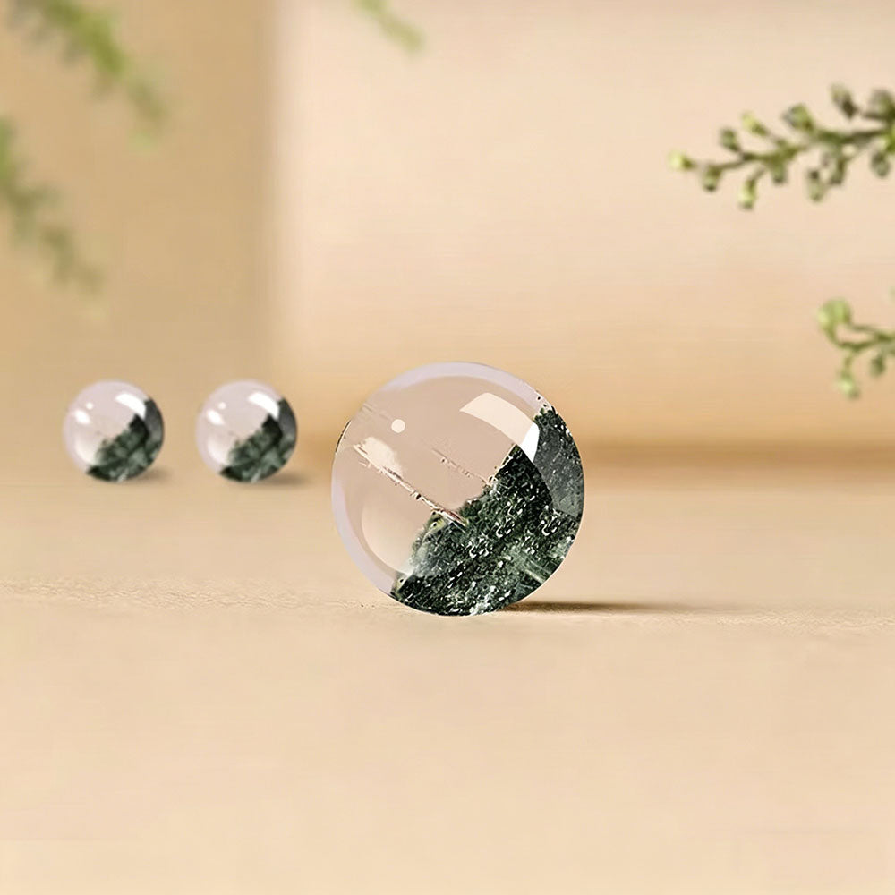 non-jewelry Green Phantom Quartz Statement Accessory Bracelet – Earth-Tone & Rich Color