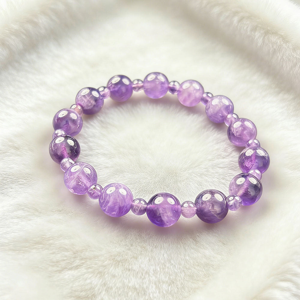 non-jewelry Decorative Amethyst Clear-Tone Blue-Purple Tone Bracelet