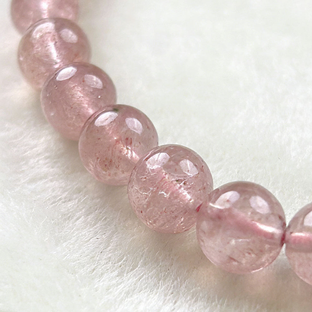 non-jewelry Decorative Strawberry Quartz Bracelet for Rose Quartz Style