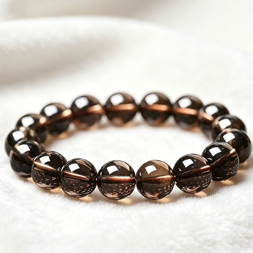 non-jewelry Decorative Smoky Quartz Earth-Tone Bracelet