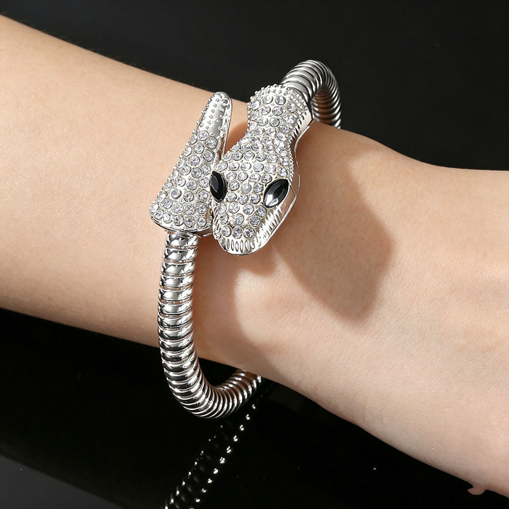 non-jewelry Decorative Serpent Cuff Bracelet for Structured Sovereignty