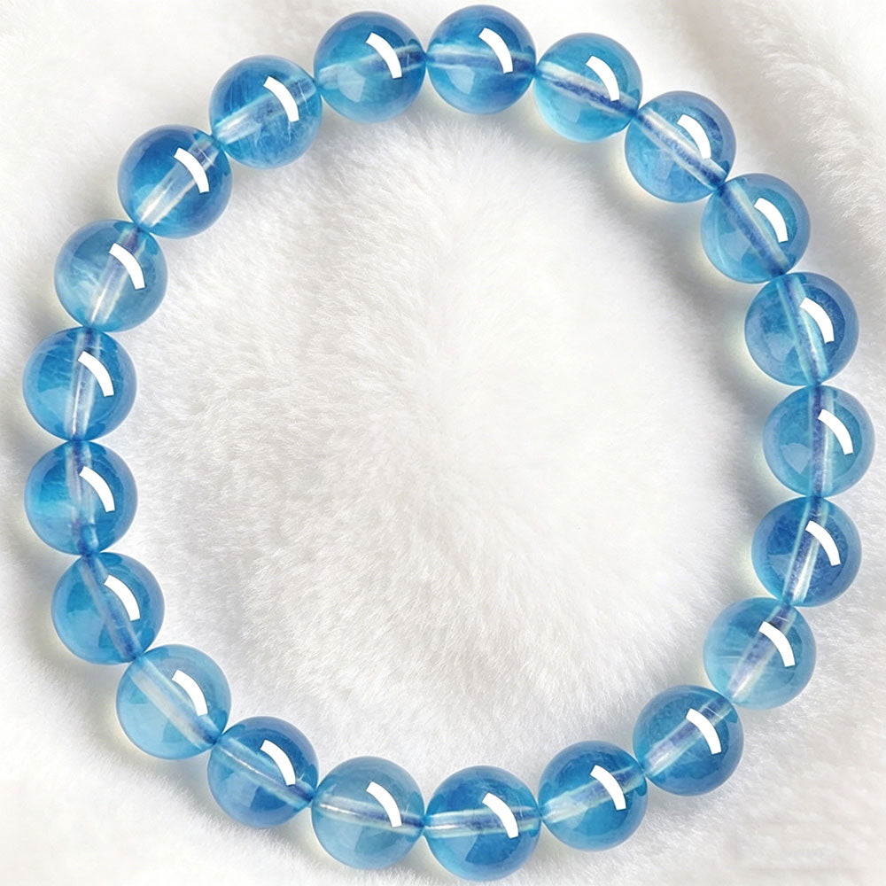 non-jewelry Aquamarine Statement Accessory Bracelet – Soft Color & Clear-Tone Style