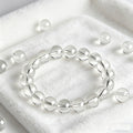 non-jewelry Decorative Clear Quartz Bracelet for Decorative Clear-Tone