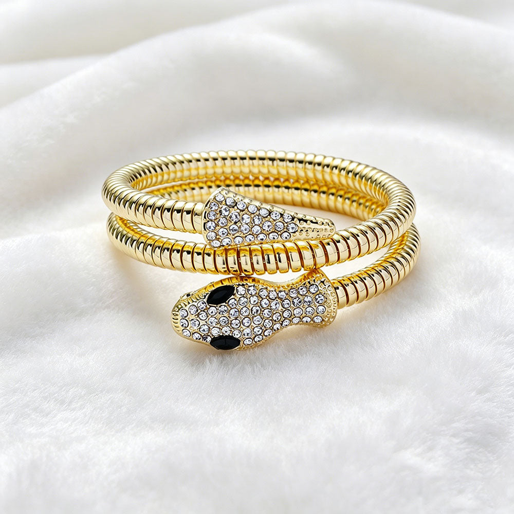 non-jewelry Decorative Serpent Cuff Bracelet for Structured Sovereignty
