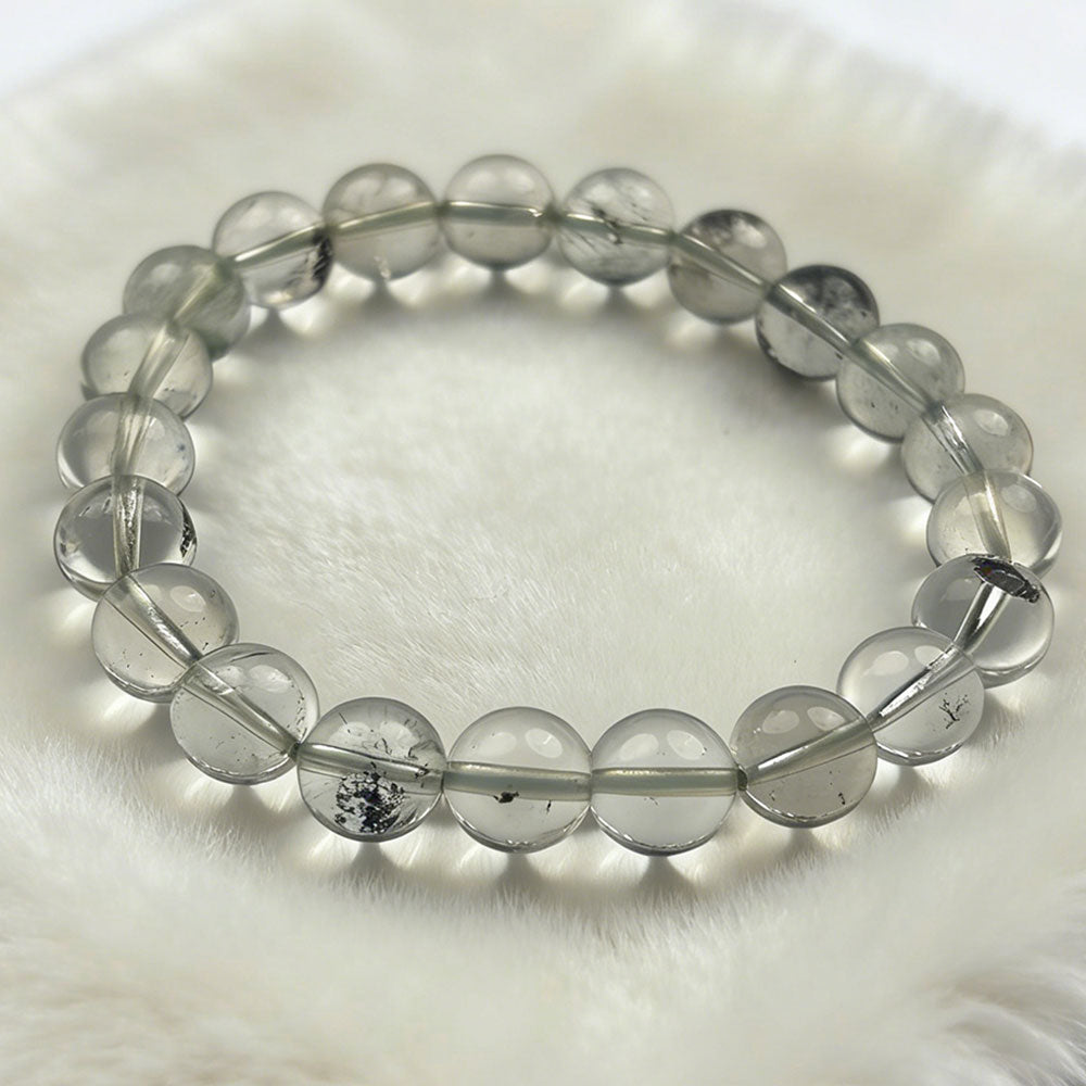 non-jewelry Decorative Black Phantom Quartz Statement Style Bracelet