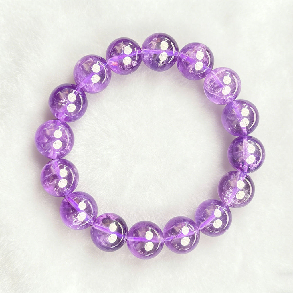 non-jewelry Decorative Amethyst Clear-Tone Bracelet
