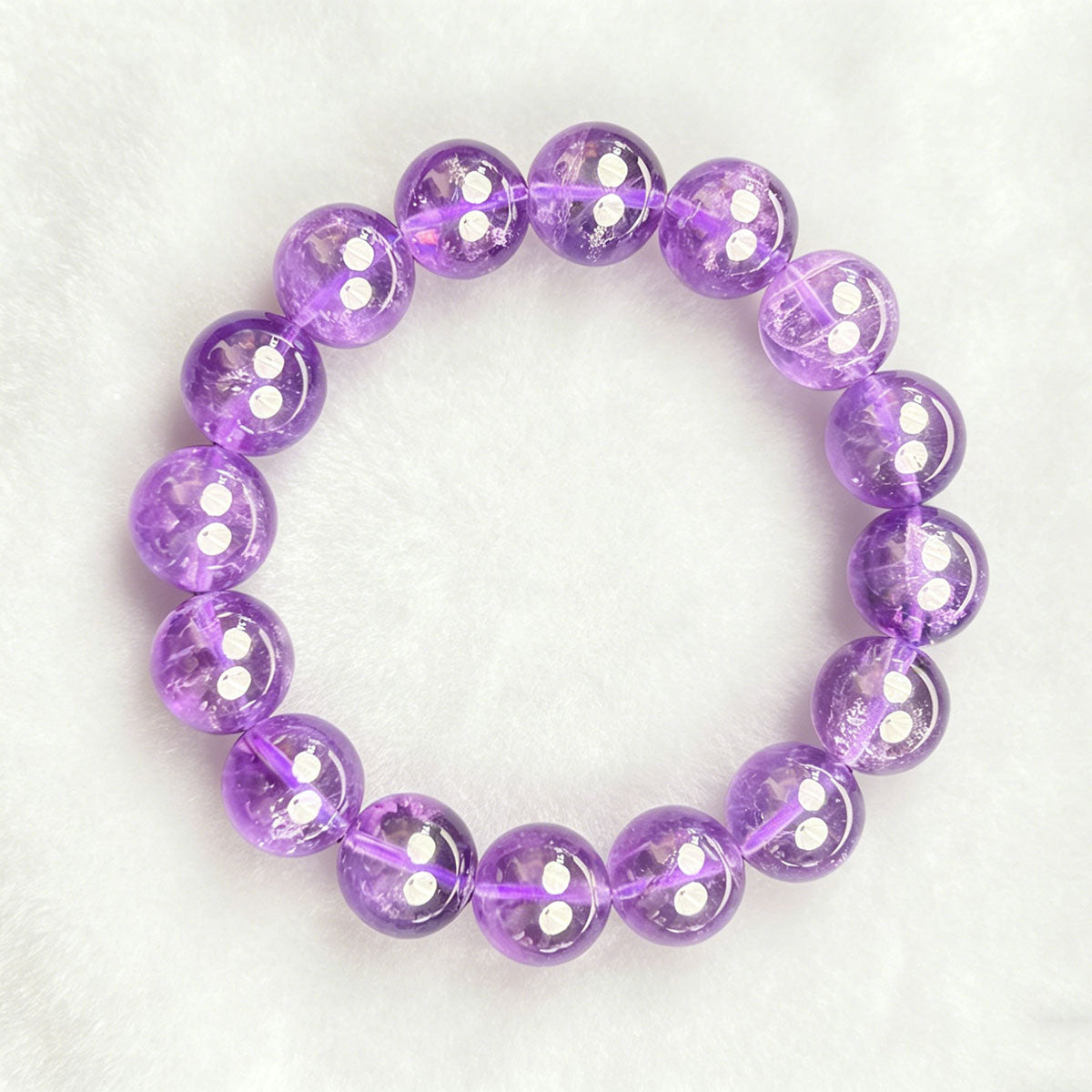 non-jewelry Decorative Amethyst Clear-Tone Bracelet