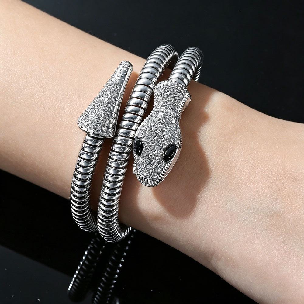 non-jewelry Decorative Serpent Cuff Bracelet for Structured Sovereignty