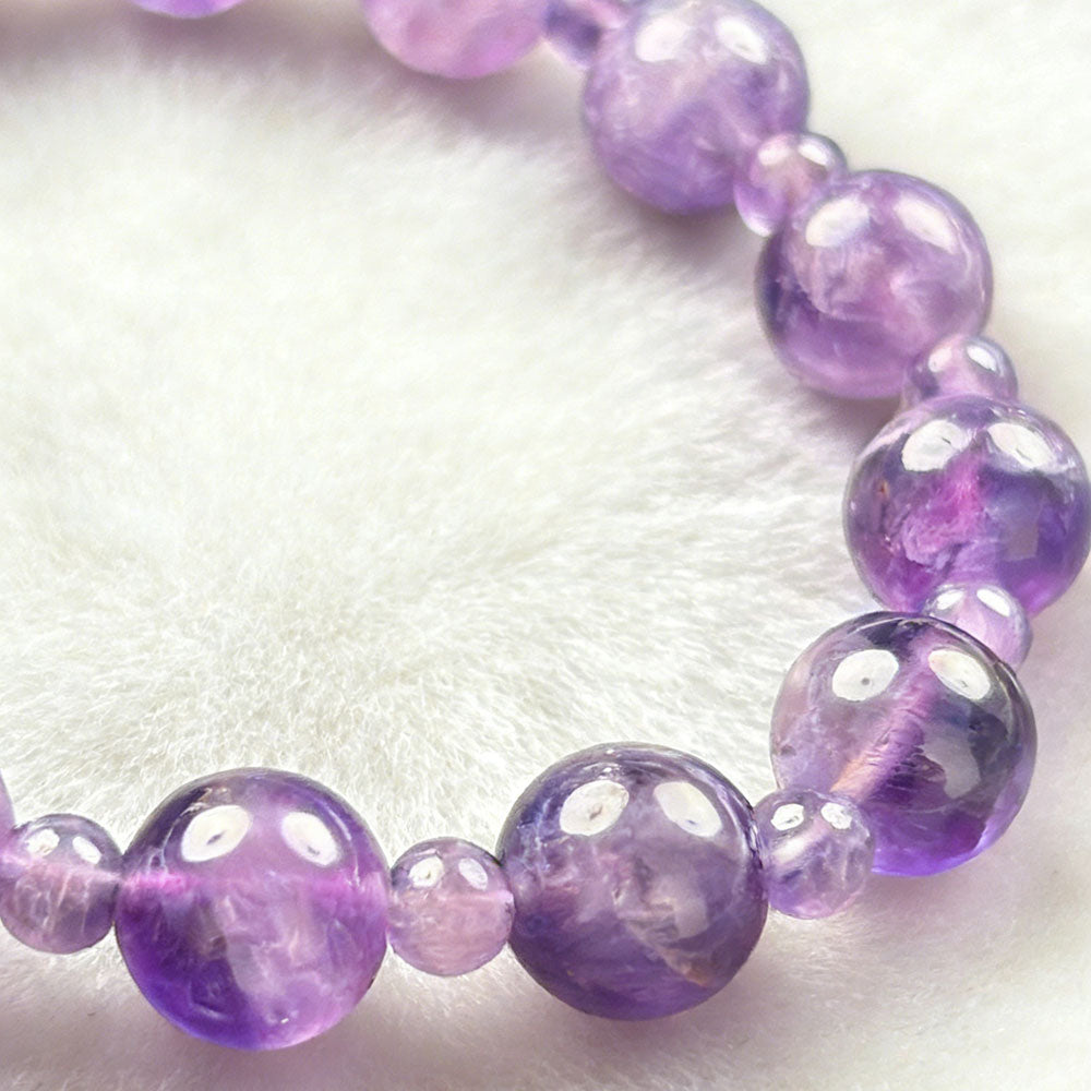 non-jewelry Decorative Amethyst Clear-Tone Blue-Purple Tone Bracelet
