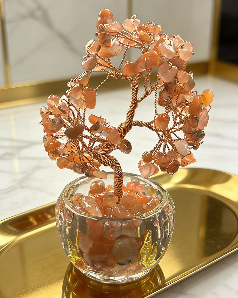 Carnelian Crystal Tree by non-jewelry - Decorative Home Accent for Soft Color & Vibrant Color