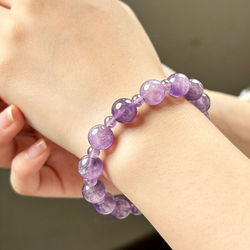 non-jewelry Decorative Amethyst Clear-Tone Blue-Purple Tone Bracelet