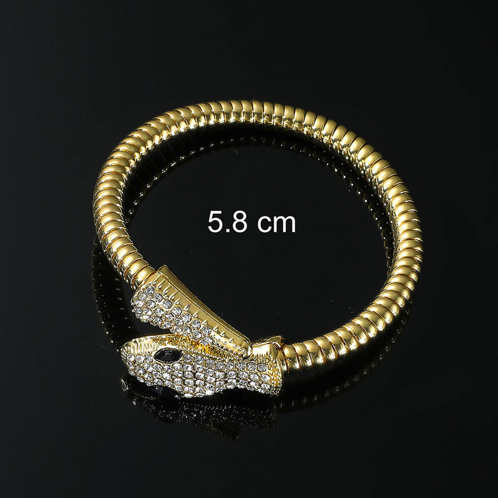 non-jewelry Decorative Serpent Cuff Bracelet for Structured Sovereignty