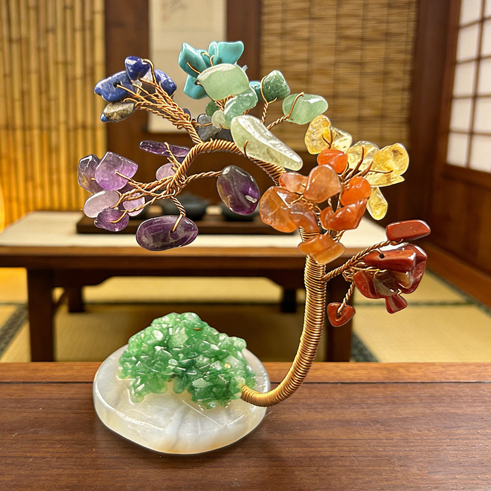 non-jewelry Rooted Balanced Design Seven Seven-Color Crystal Tree