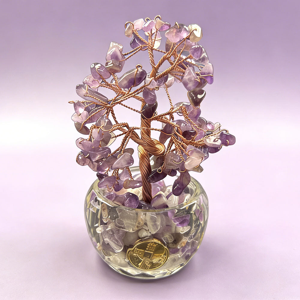 Amethyst Crystal Tree by non-jewelry - Decorative Home Accent for Clear-Tone & Soft Finish