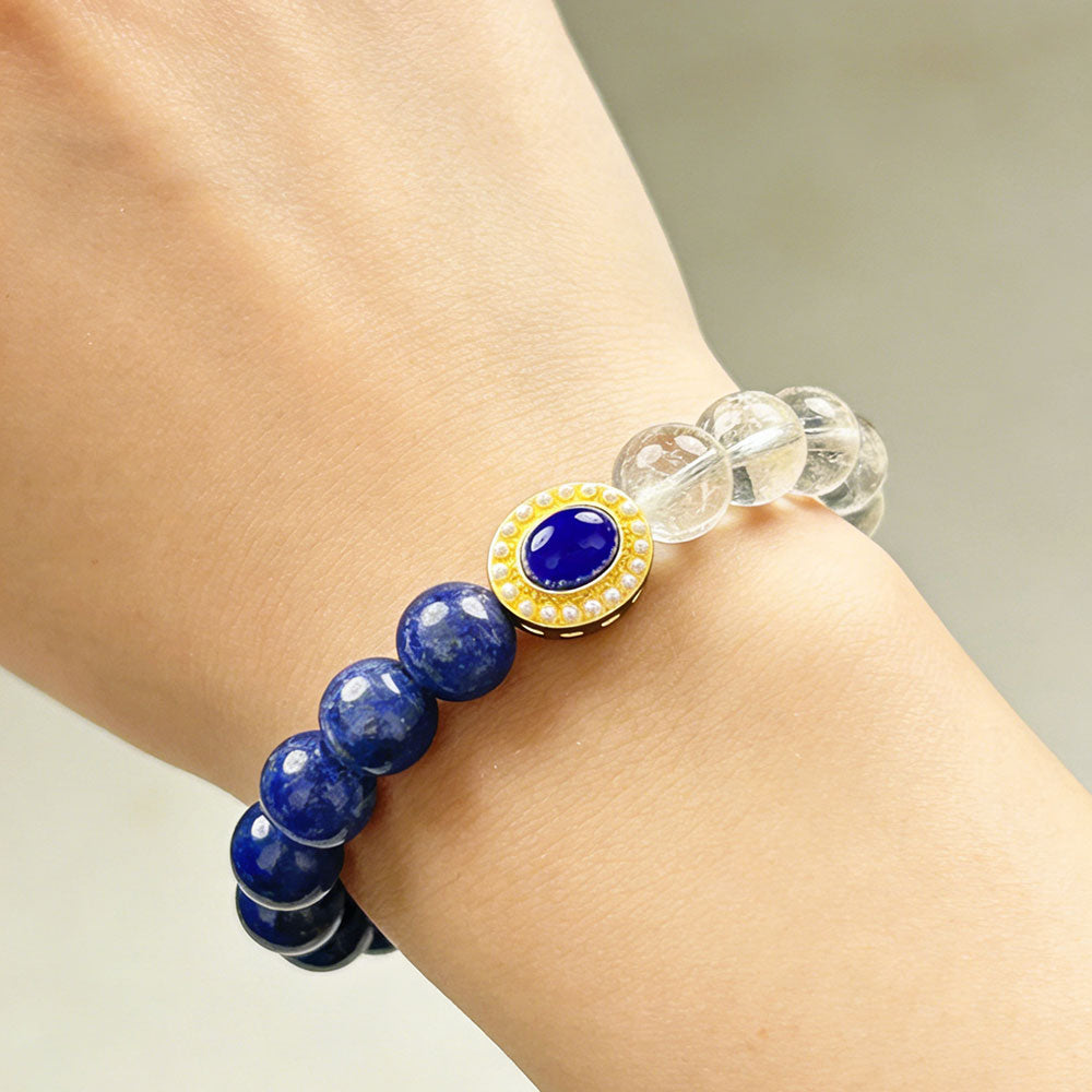 non-jewelry Decorative Clear-Tone Statement Style Crystal Bracelet
