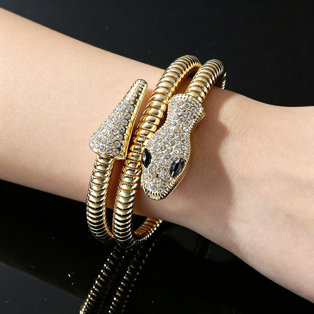 non-jewelry Decorative Serpent Cuff Bracelet for Structured Sovereignty