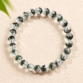non-jewelry Green Phantom Quartz Statement Accessory Bracelet – Earth-Tone & Rich Color