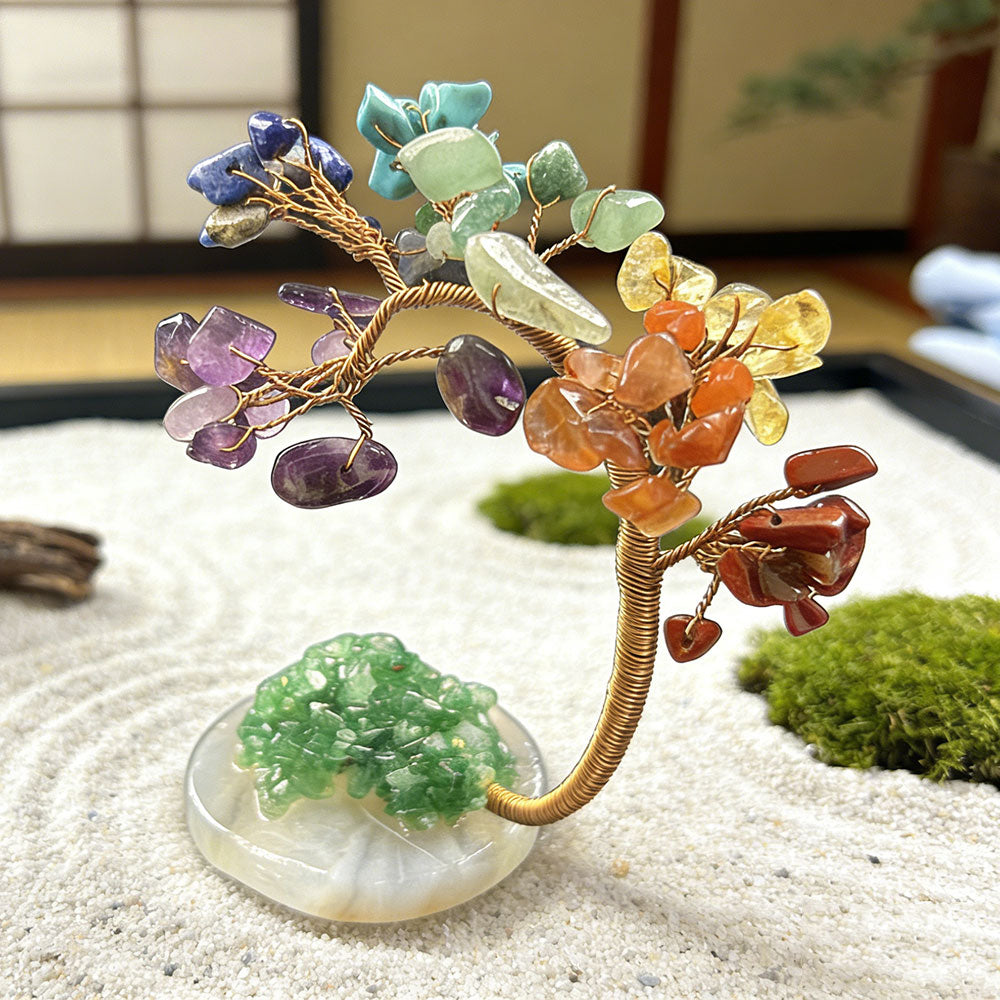 non-jewelry Rooted Balanced Design Seven Seven-Color Crystal Tree