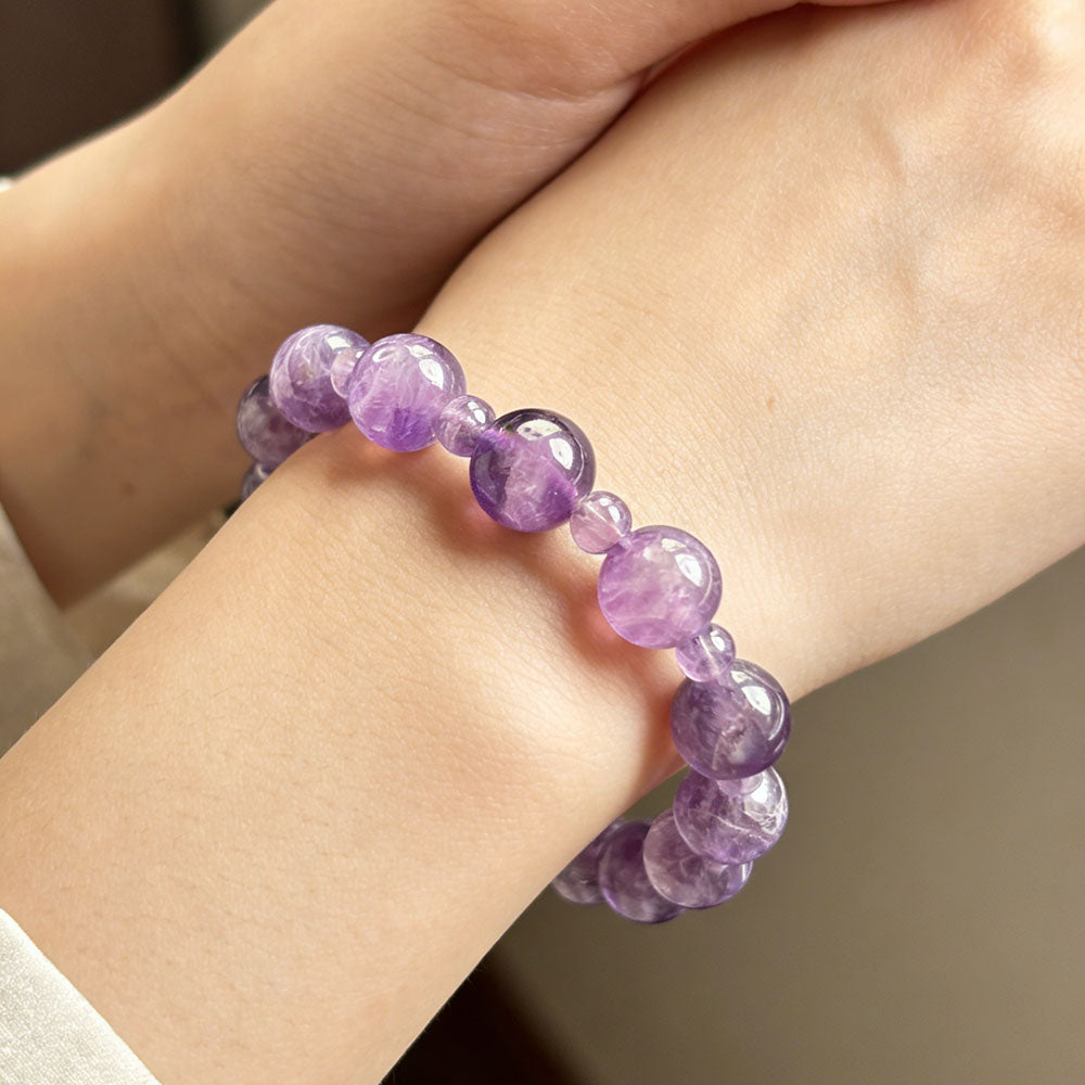 non-jewelry Decorative Amethyst Clear-Tone Blue-Purple Tone Bracelet