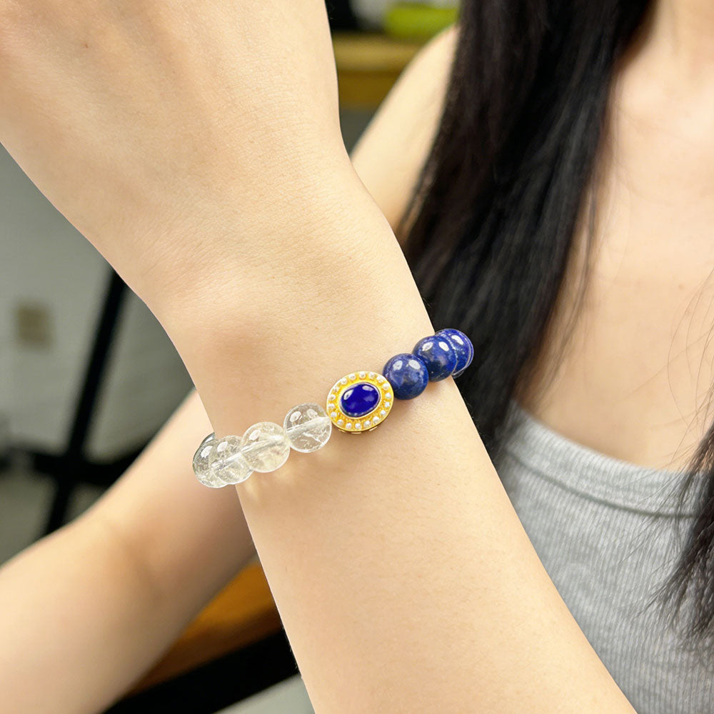 non-jewelry Decorative Clear-Tone Statement Style Crystal Bracelet
