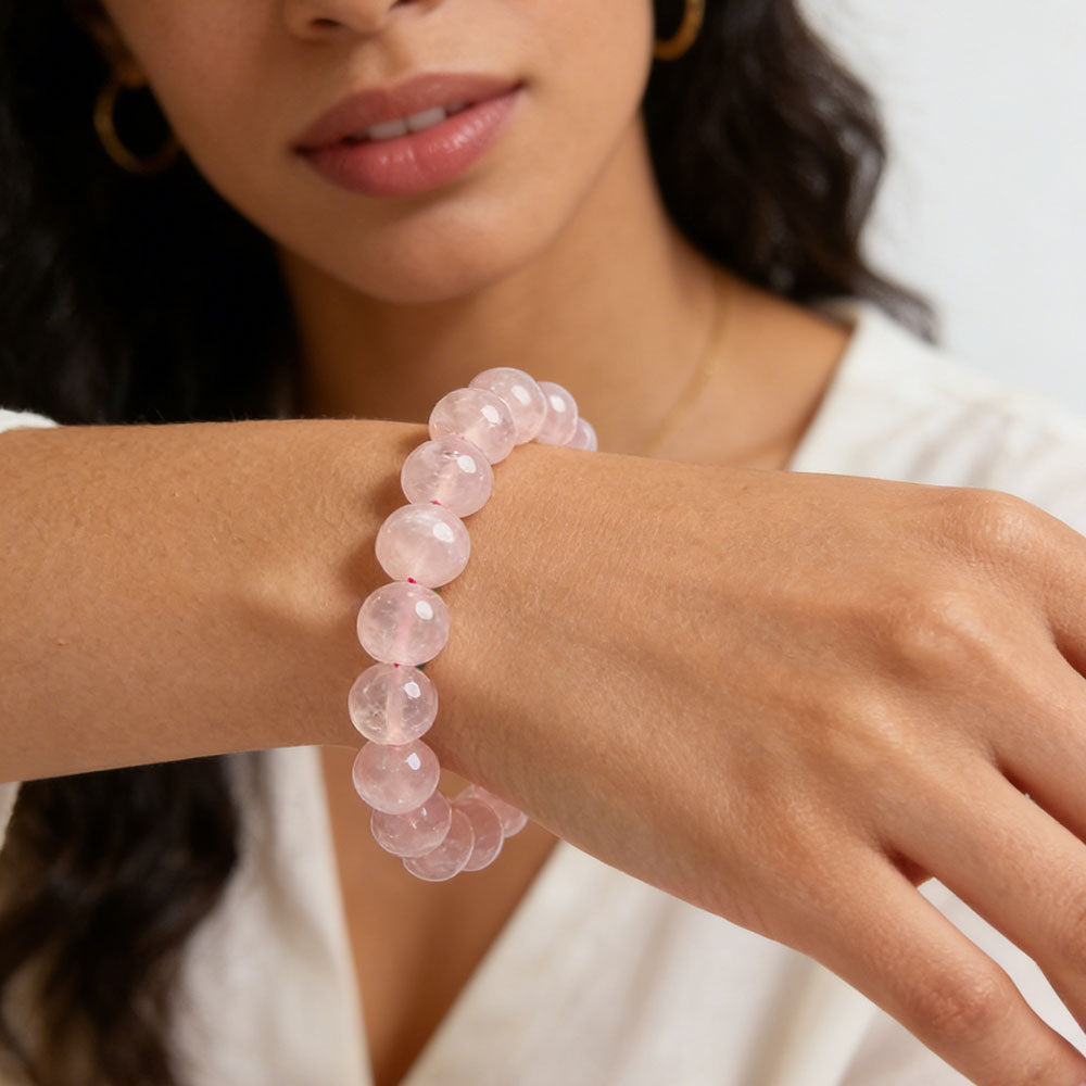 non-jewelry Decorative Rose Quartz Rose Quartz Bracelet
