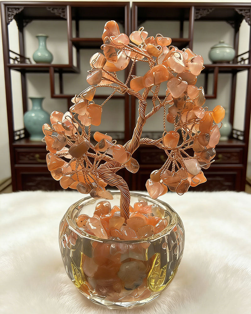 Carnelian Crystal Tree by non-jewelry - Decorative Home Accent for Soft Color & Vibrant Color