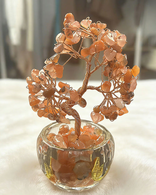 Carnelian Crystal Tree by non-jewelry - Decorative Home Accent for Soft Color & Vibrant Color