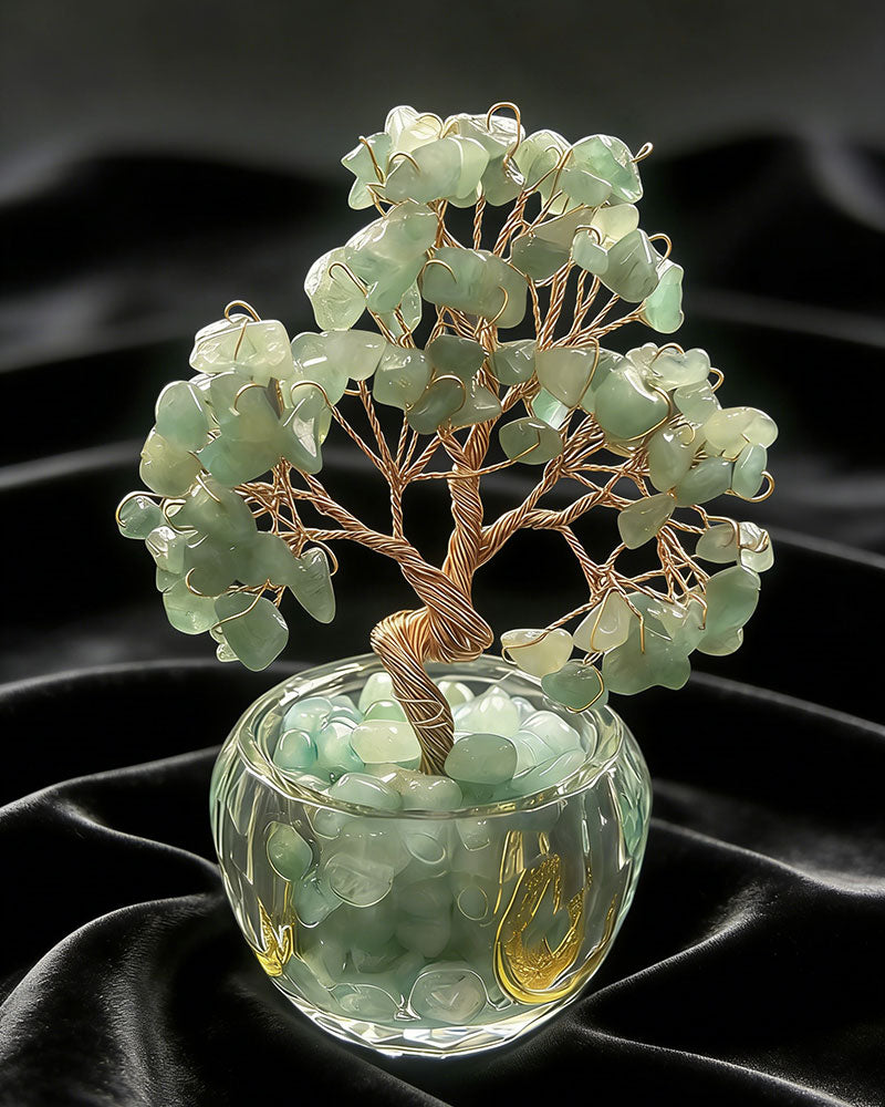 non-jewelry Green Aventurine Crystal Tree Decor Object
