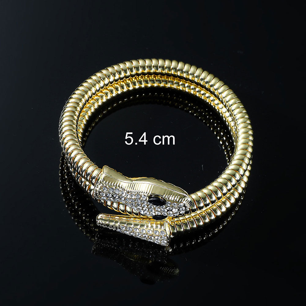 non-jewelry Decorative Serpent Cuff Bracelet for Structured Sovereignty